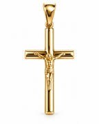 Men's 14K Gold Classic Crucifix Pendant