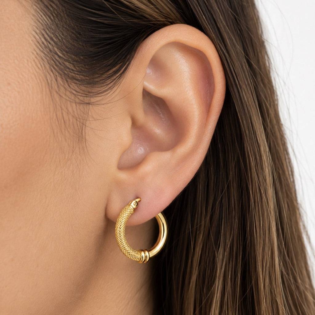 Women's 14K Gold Classic Hoop Earrings
