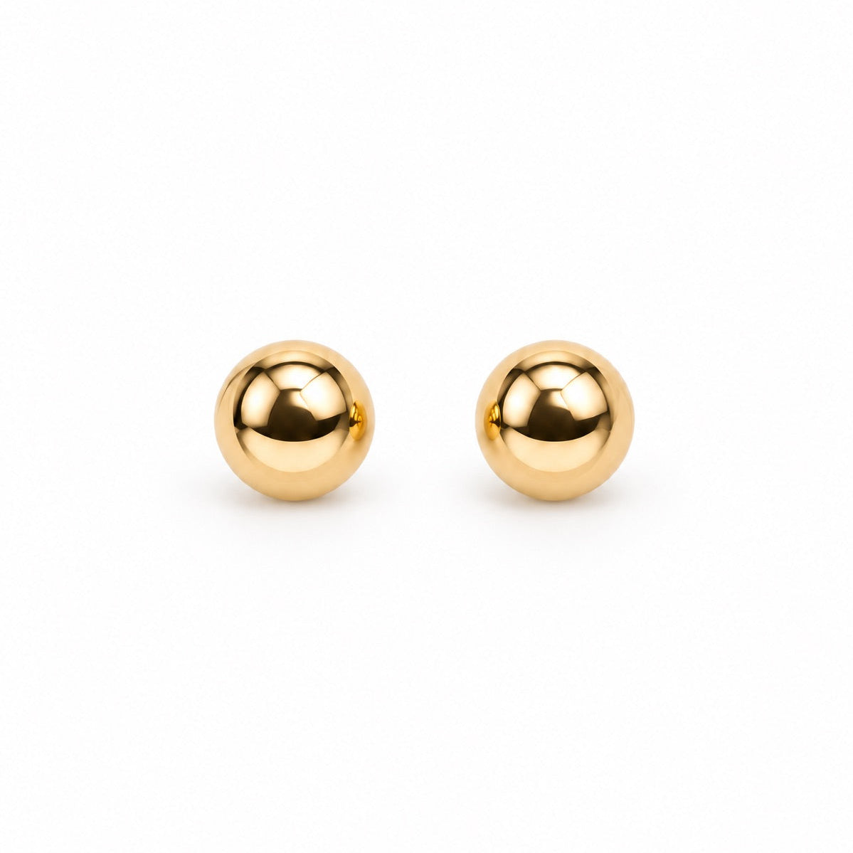 Women's 14K Gold Ball Stud Earrings