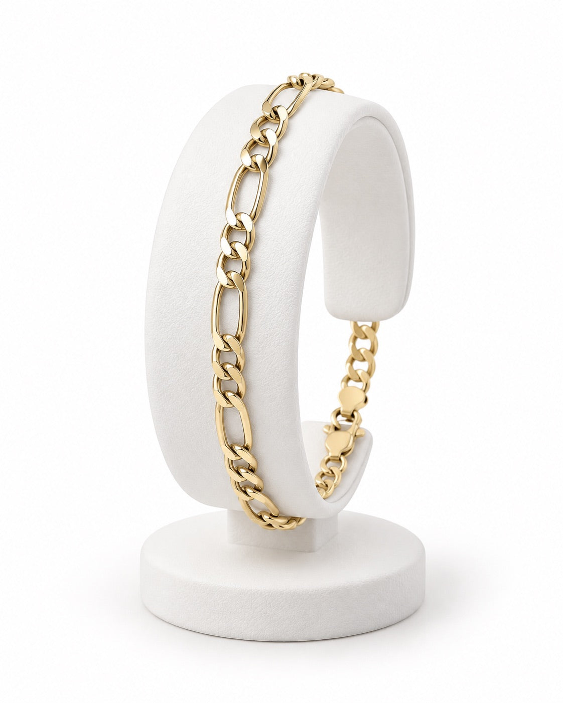 Men's 14K Gold Figaro Link Bracelet
