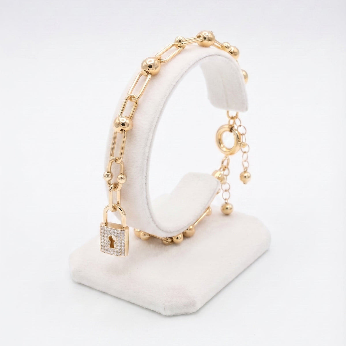 Women's 14K Gold Bullet Bracelet