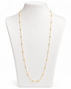 Women's 14K Gold Anchor & Ball Chain Necklace