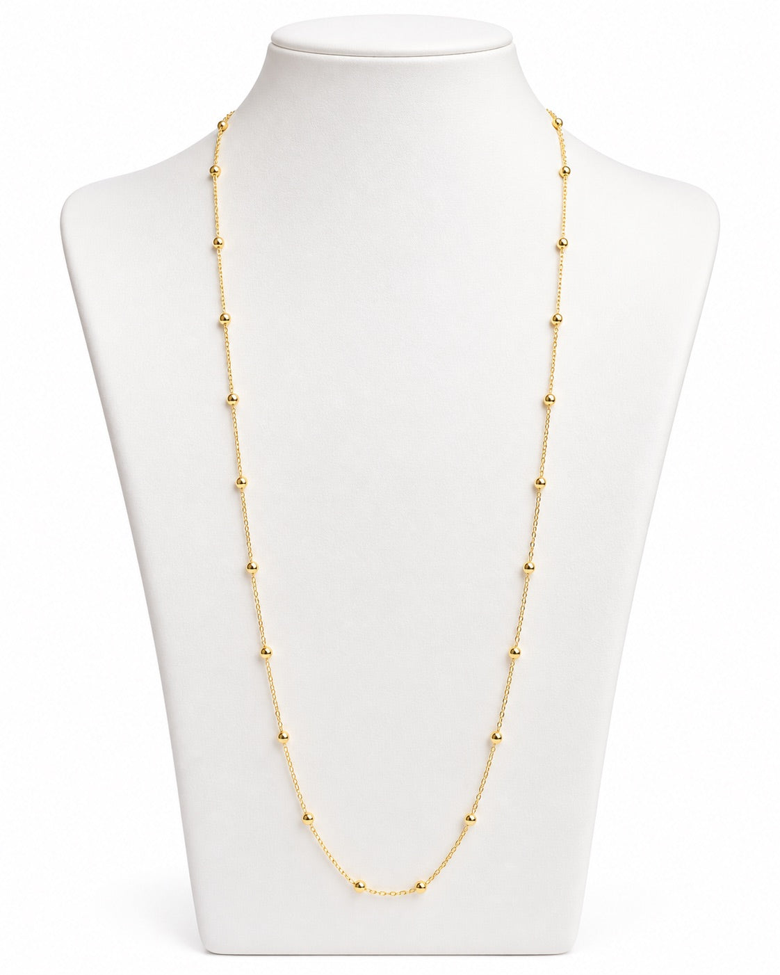 Women's 14K Gold Anchor & Ball Chain Necklace