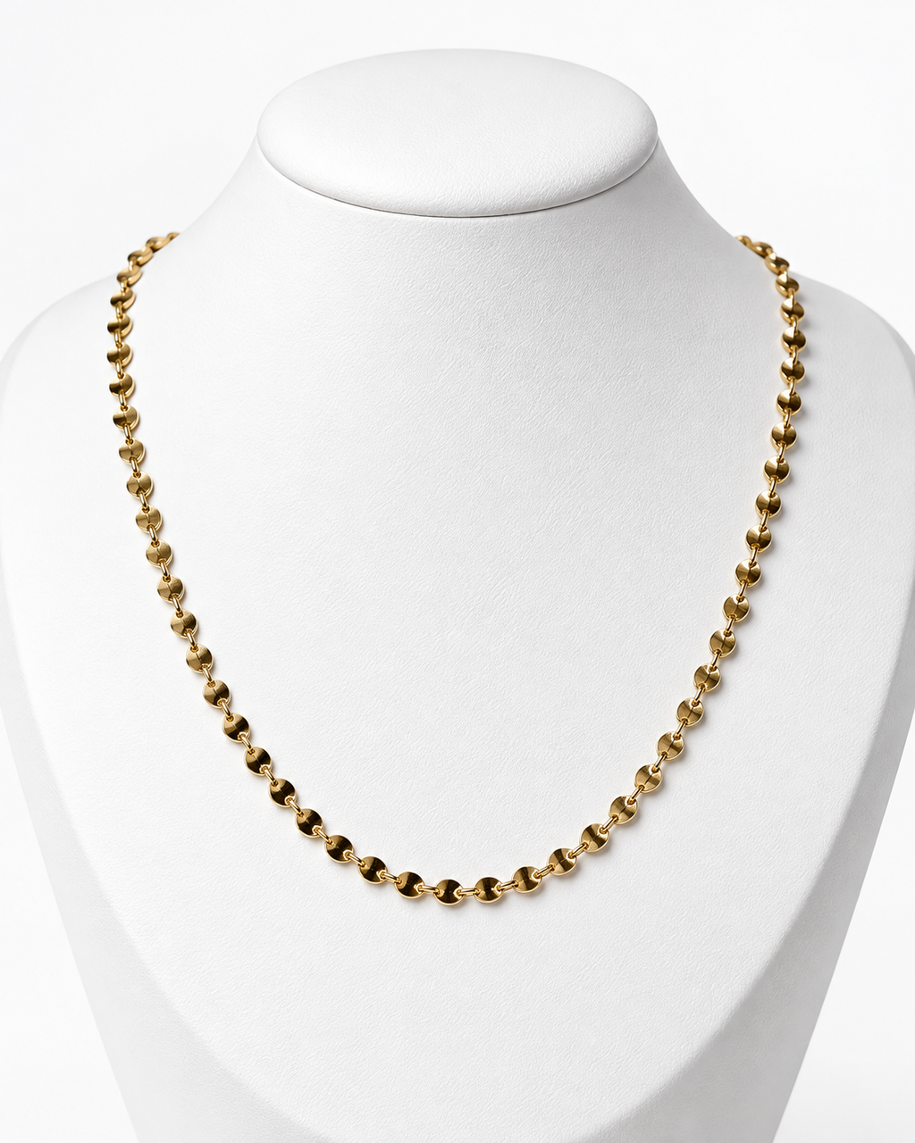 Women's 14K Gold Bullet Chain Necklace