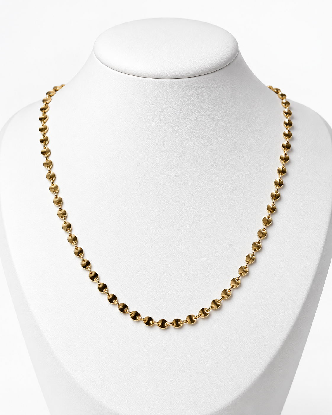 Women's 14K Gold Bullet Chain Necklace