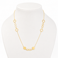 Women's 14K Gold Korean Chain Necklace with Infinity Design