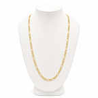 Unisex 14K Gold Figaro Necklace