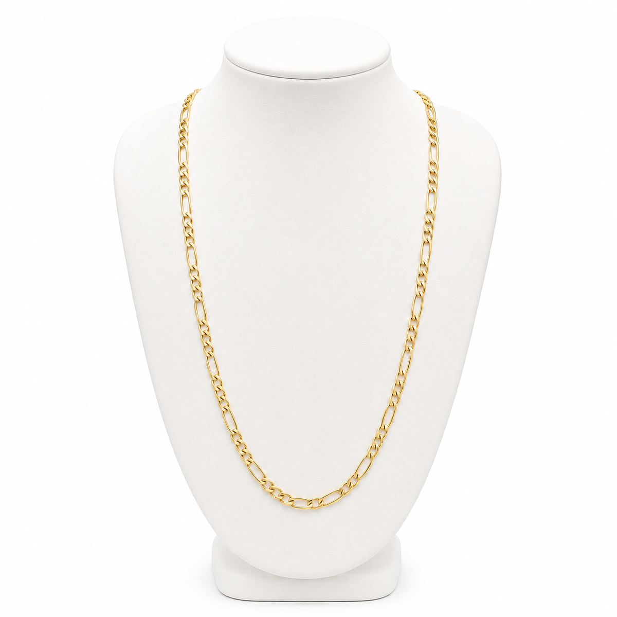 Unisex 14K Gold Figaro Necklace