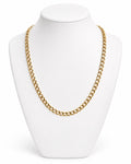 Men's 14K Gold Open-Link Concave Cuban Chain