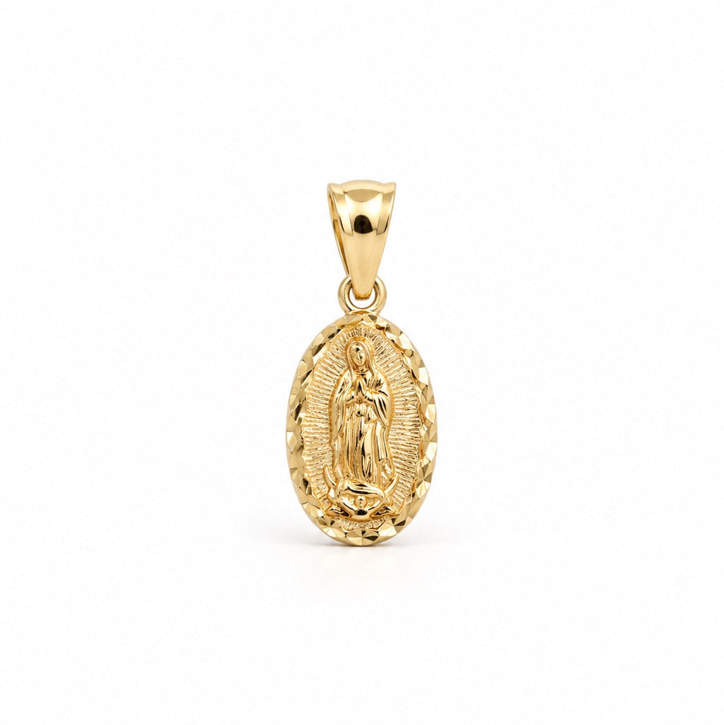 Women's & Kids' 14K Gold Oval Virgin of Guadalupe Pendant