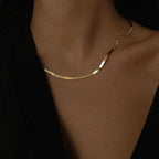 Women's 14K Gold Herringbone Chain Necklace