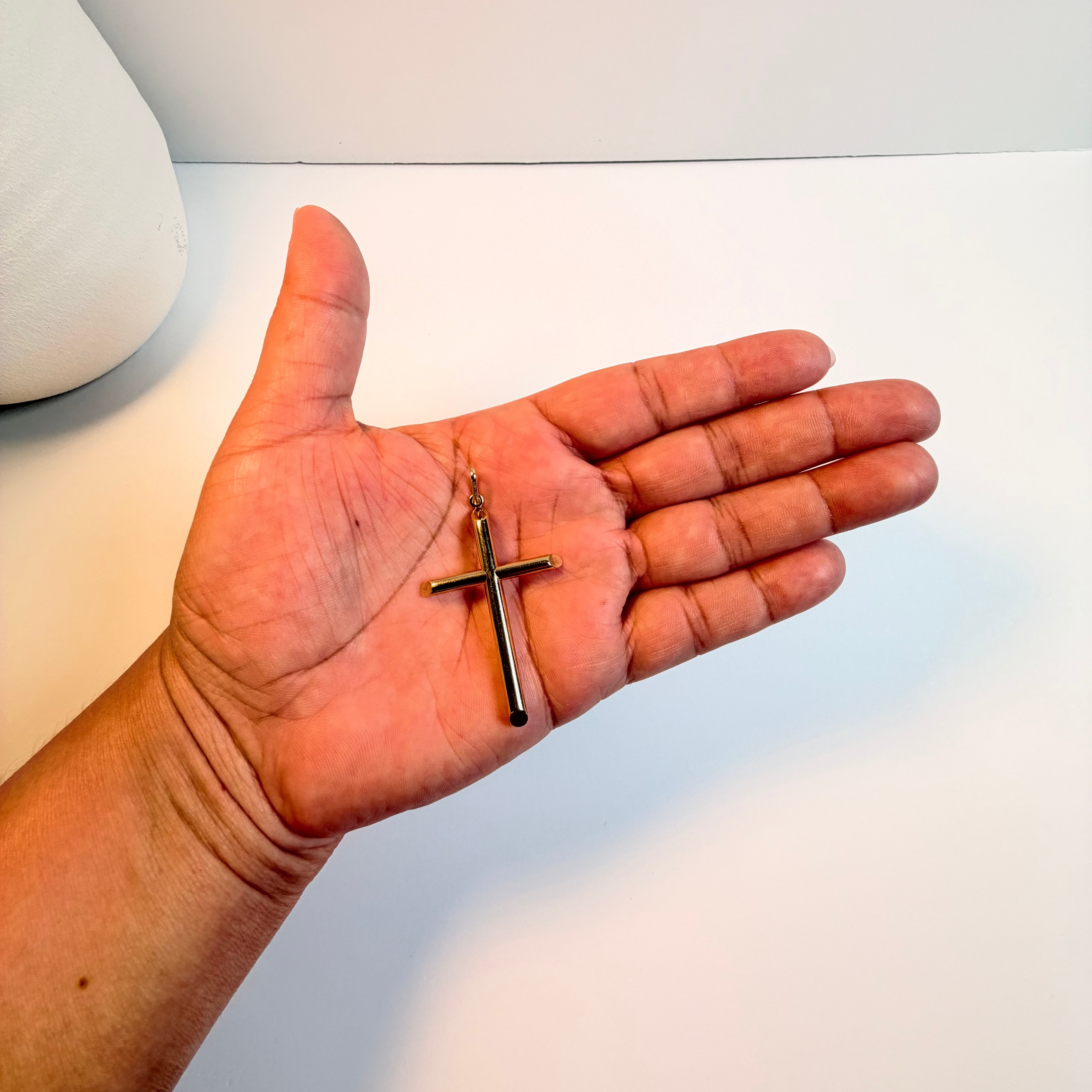 Men's 14K Gold Cross Charm