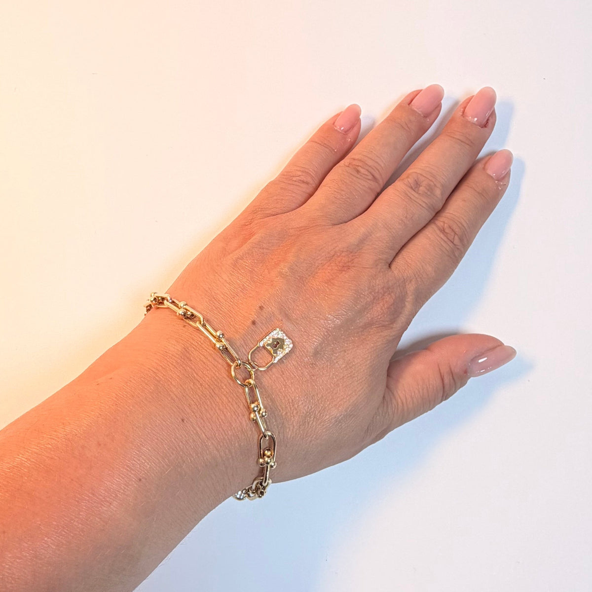 Women's 14K Gold Bullet Bracelet