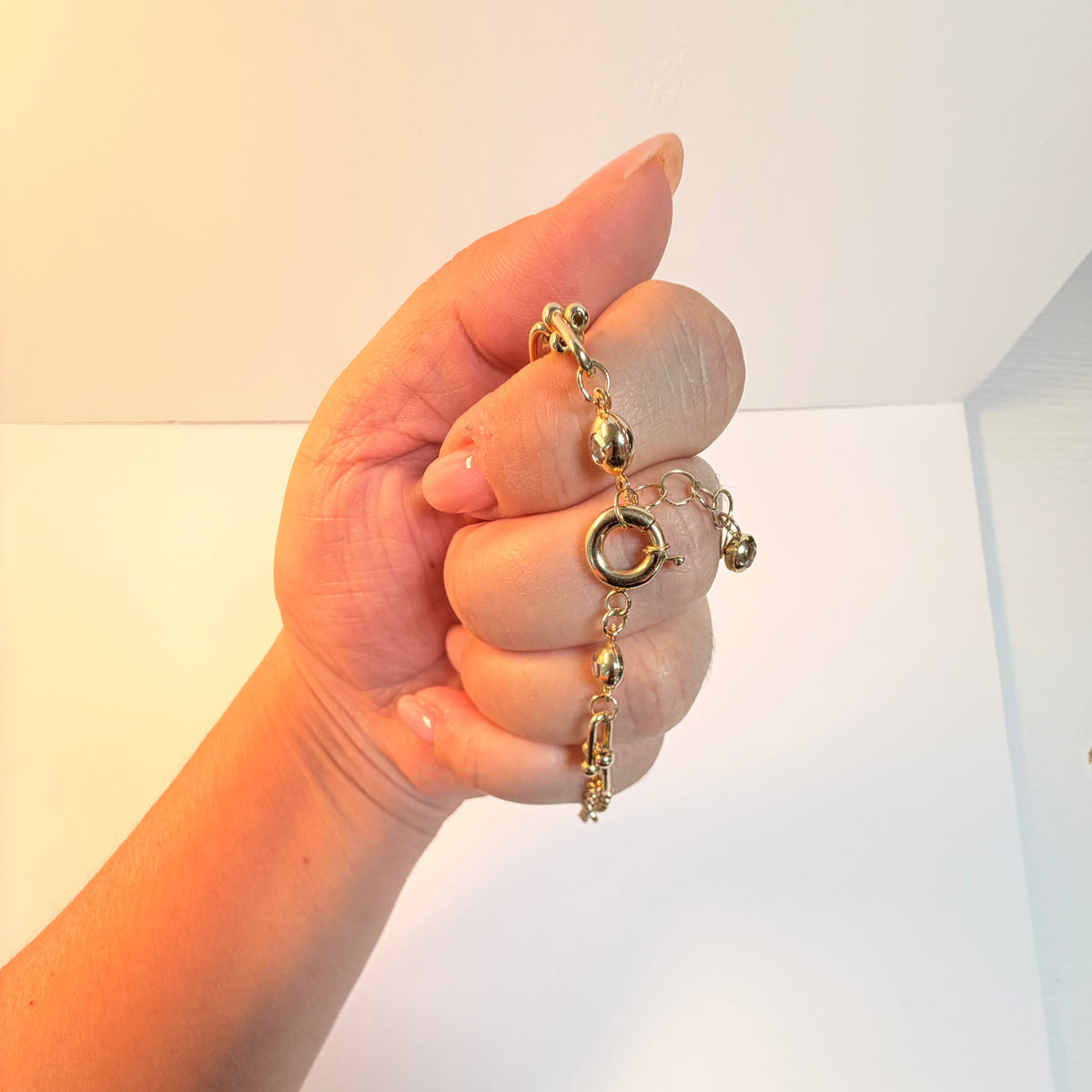 Women's 14K Gold Bullet Bracelet