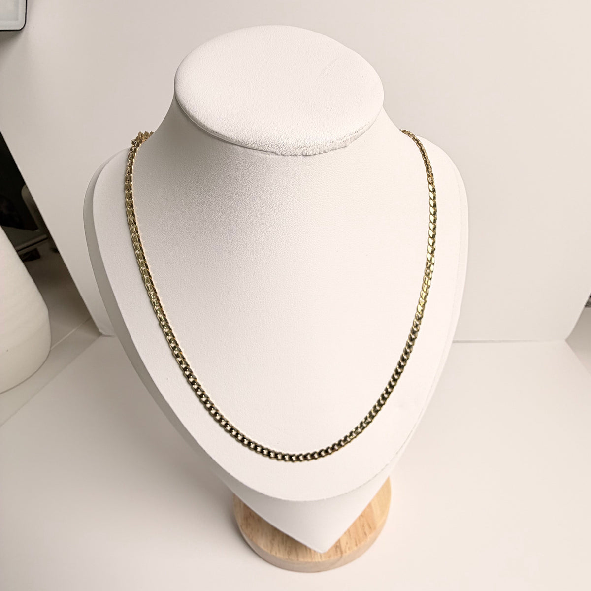 Men's 14K Gold Concave Cuban Link Chain