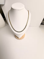 Men's 14K Gold Open-Link Concave Cuban Chain