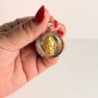 Women's 14K Gold Tricolor Virgin of Guadalupe Medallion Pendant