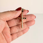 Men's 14K Gold Classic Crucifix Pendant
