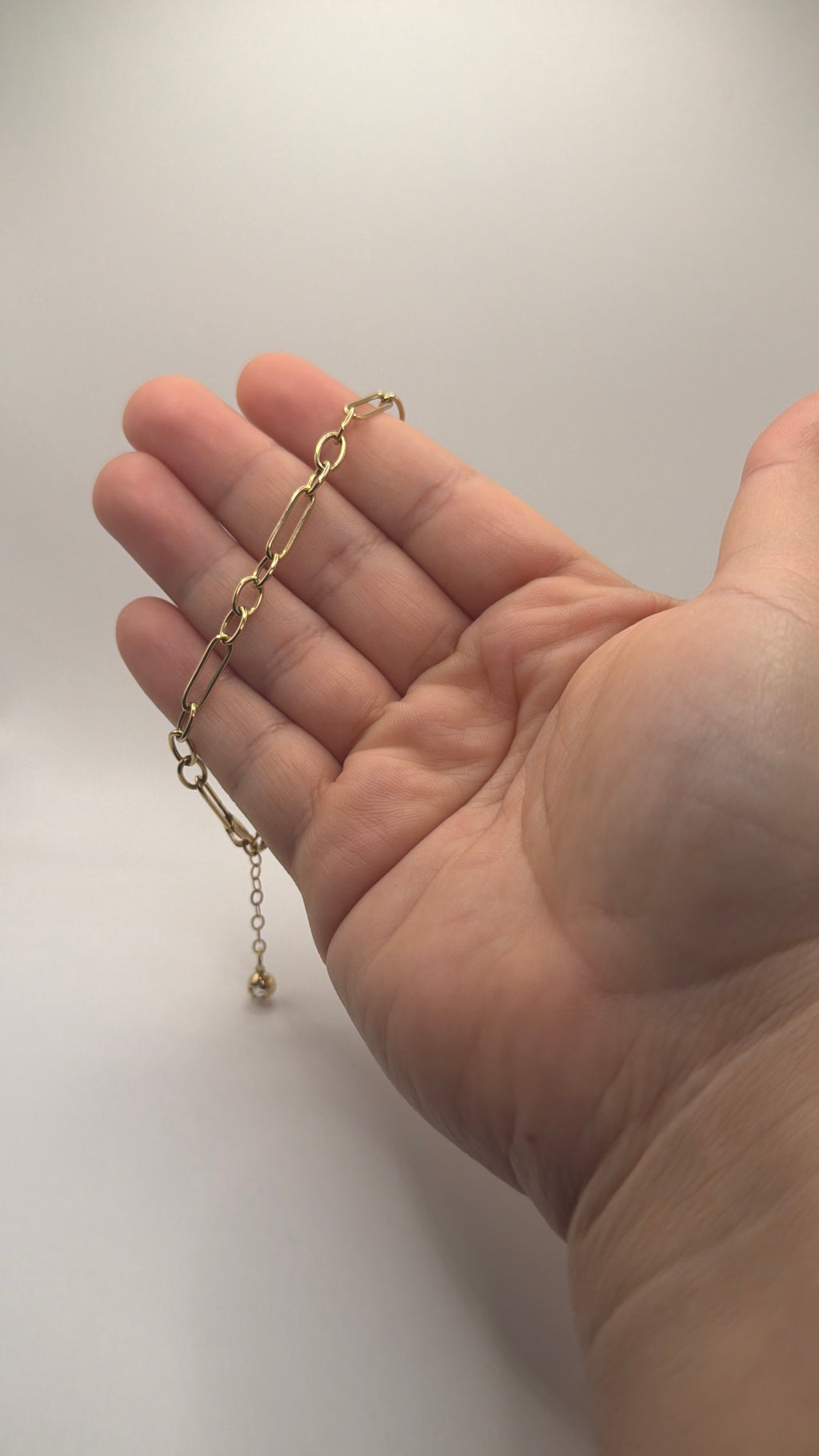 Women's 14K Gold Paperclip Bracelet