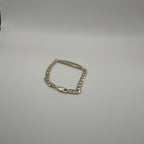 Kids' 14K Gold Concave Cuban Link ID Bracelet