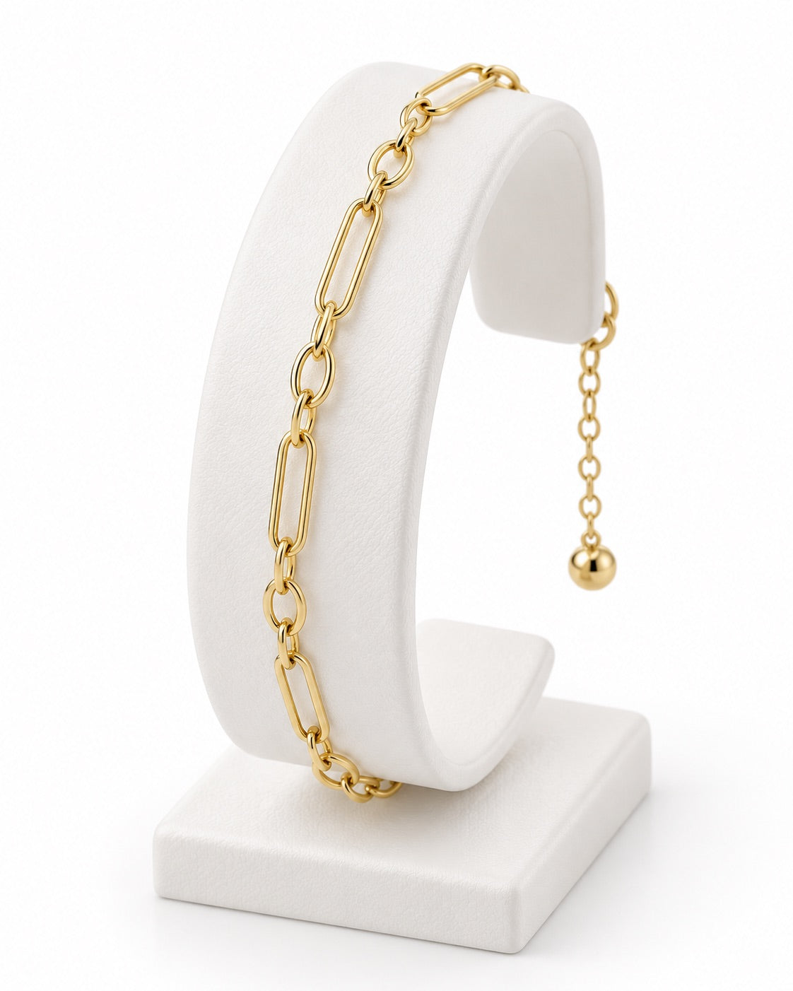 Women's 14K Gold Paperclip Bracelet