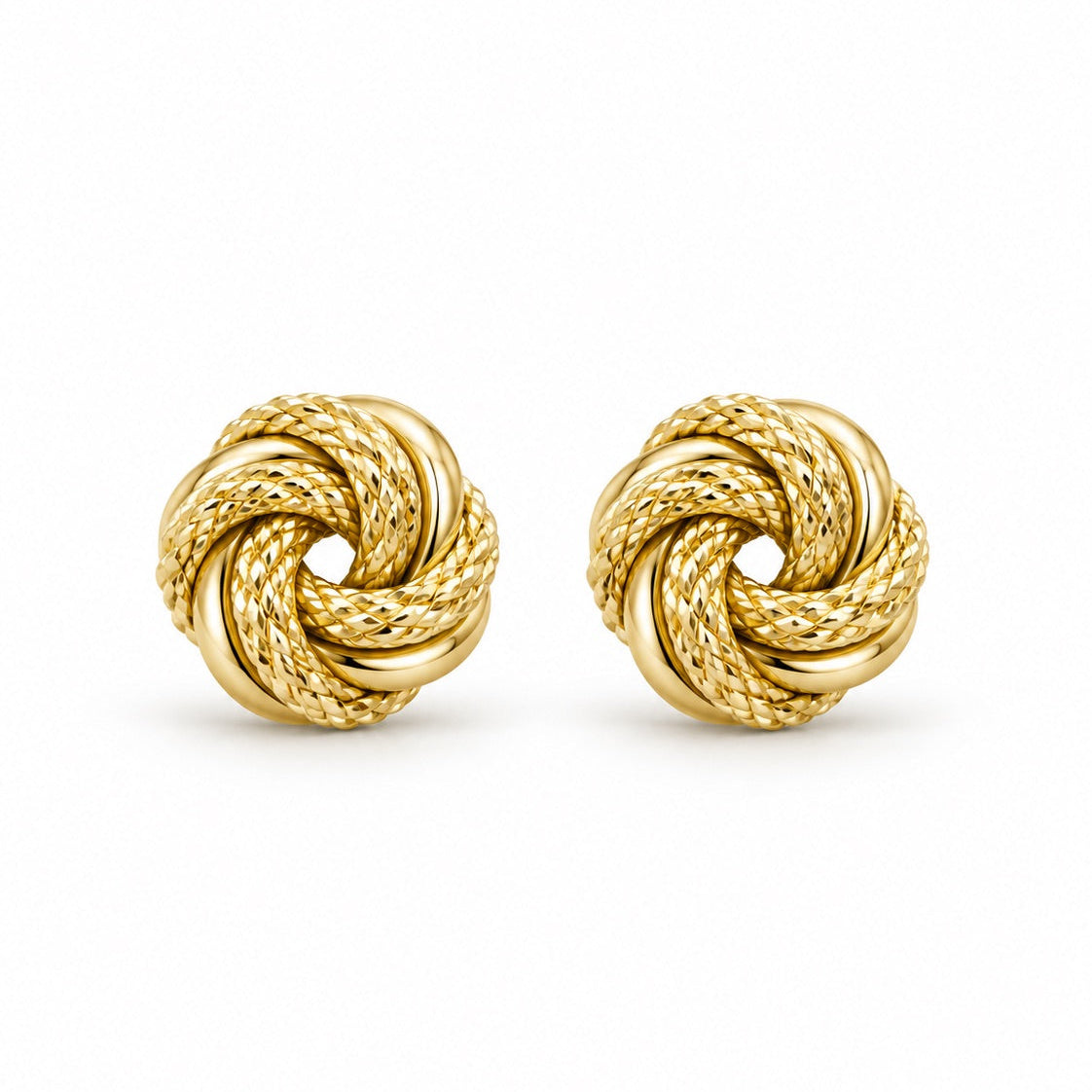 Women's 14K Gold Knot Design Earrings