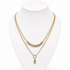 Women's 14K Gold 2-in-1 Double Chain Necklace