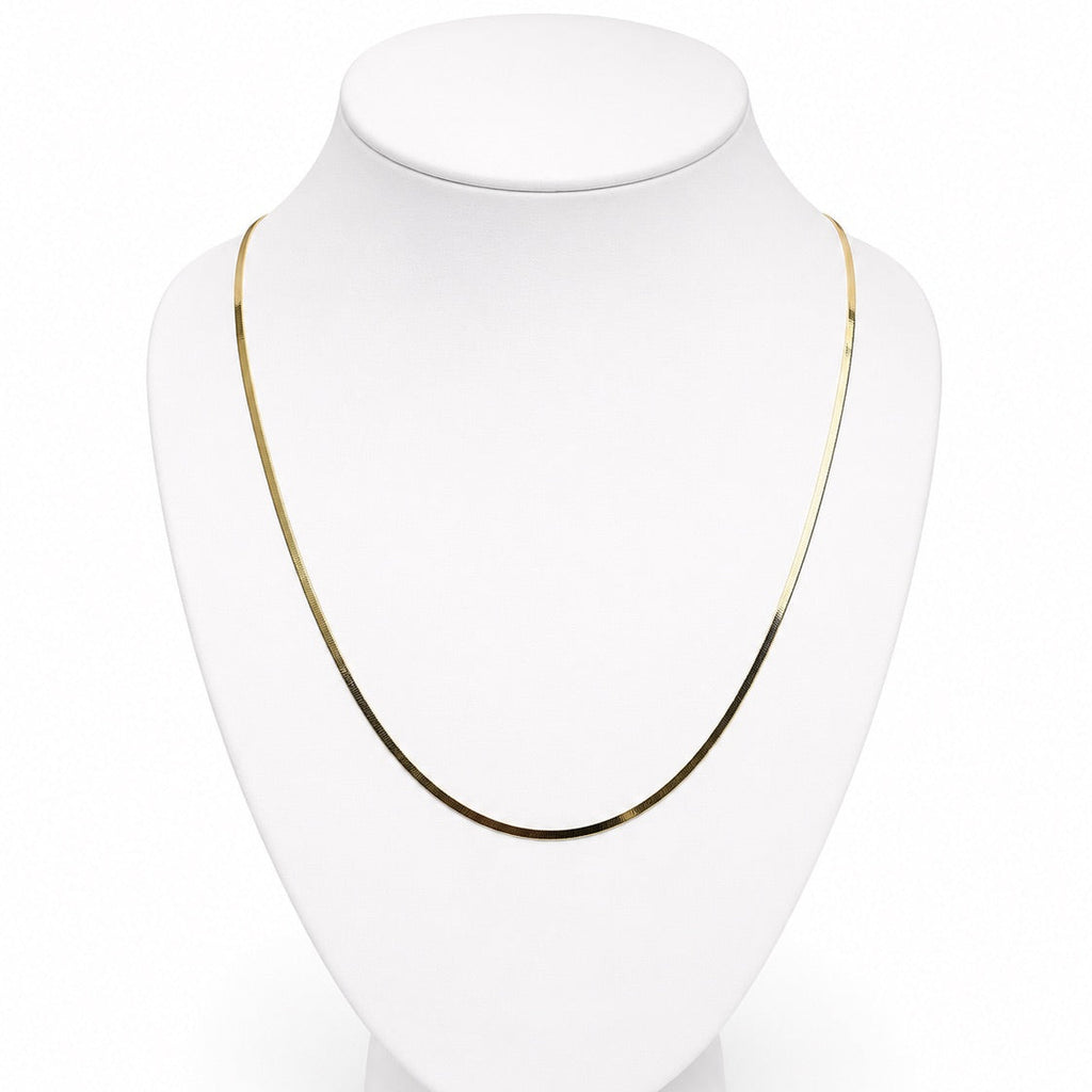 Women's 14K Gold Herringbone Chain Necklace