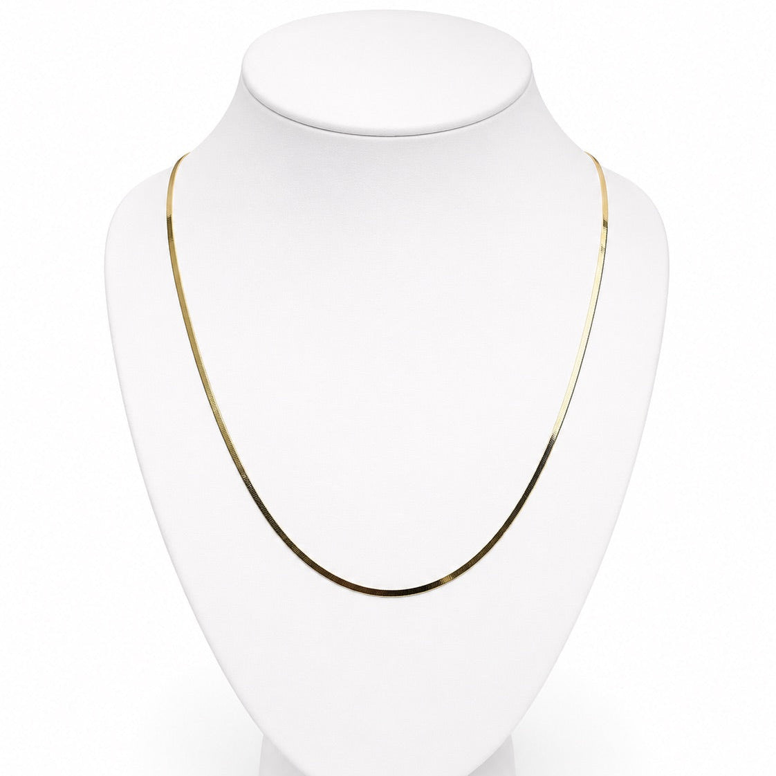 Women's 14K Gold Herringbone Chain Necklace