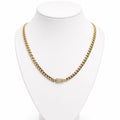 Unisex 14K Gold Monaco Chain Necklace