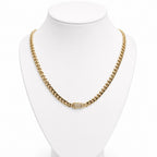Unisex 14K Gold Monaco Chain Necklace