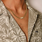 Unisex 14K Gold Monaco Chain Necklace