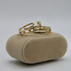 Women's 14K Gold Hoop Earrings with Large Ball Detail