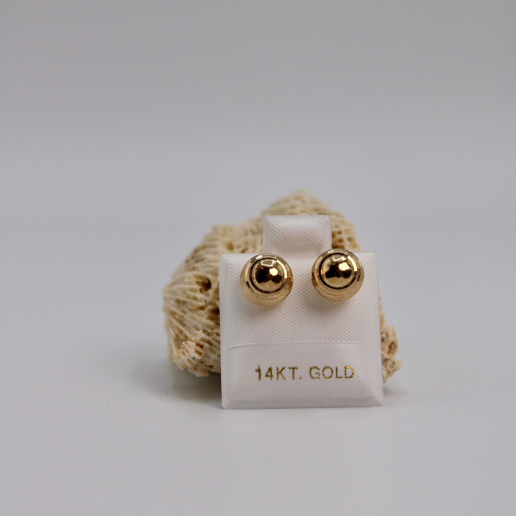 Women's 14K Gold Ball Stud Earrings