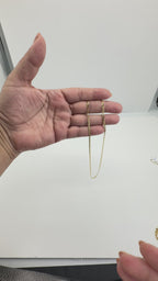 Women's 14K Gold Concave Cuban Link Chain Necklace