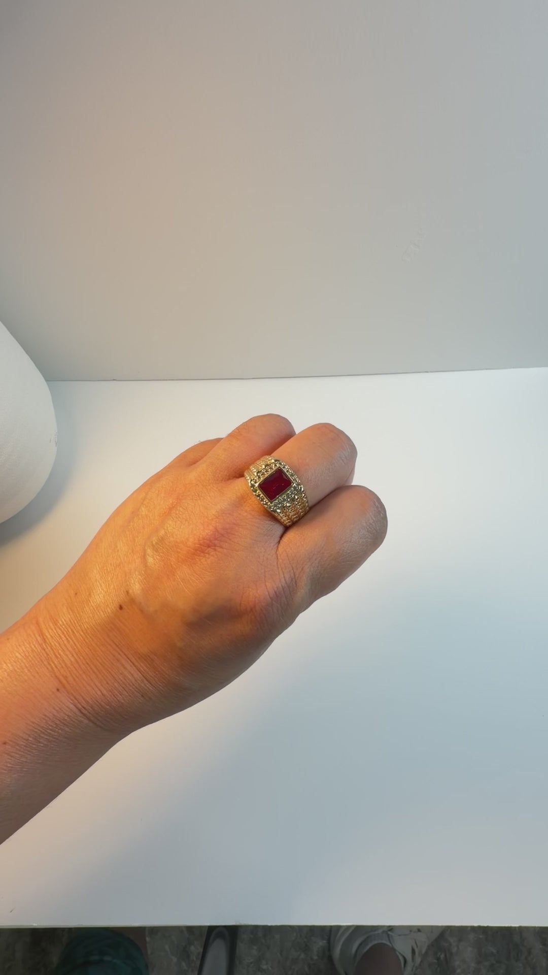 Men's 14K Gold Angara Ring