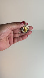 Women's 14K Gold Tricolor Virgin of Guadalupe Medallion Pendant