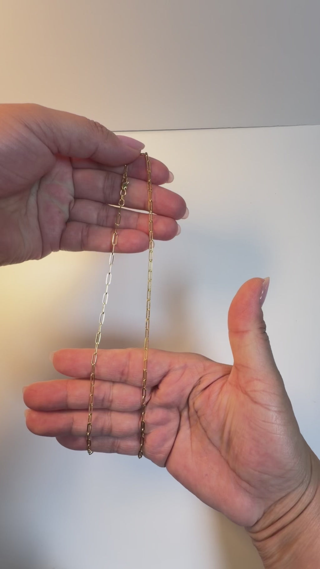 Women's 14K Gold Paperclip Chain Necklace