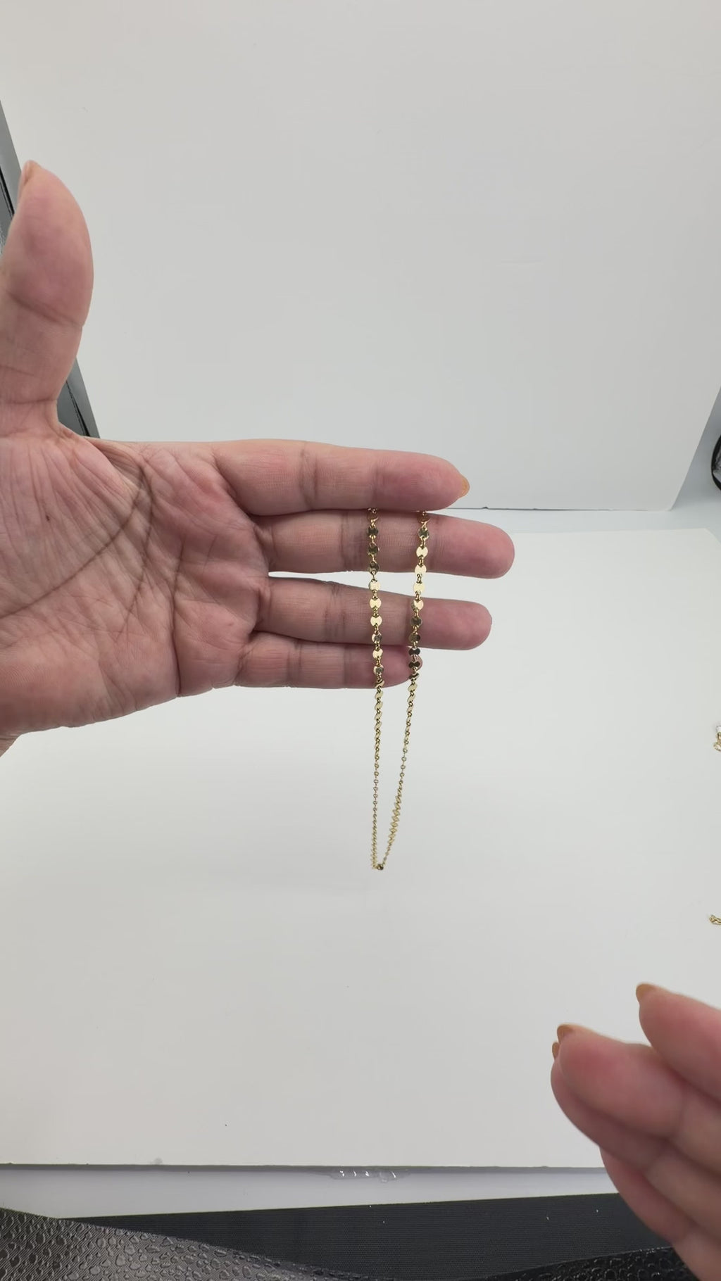 Women's 14K Gold Bullet Chain Necklace