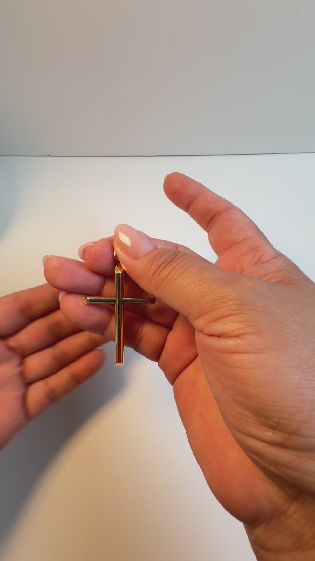 Men's 14K Gold Cross Charm