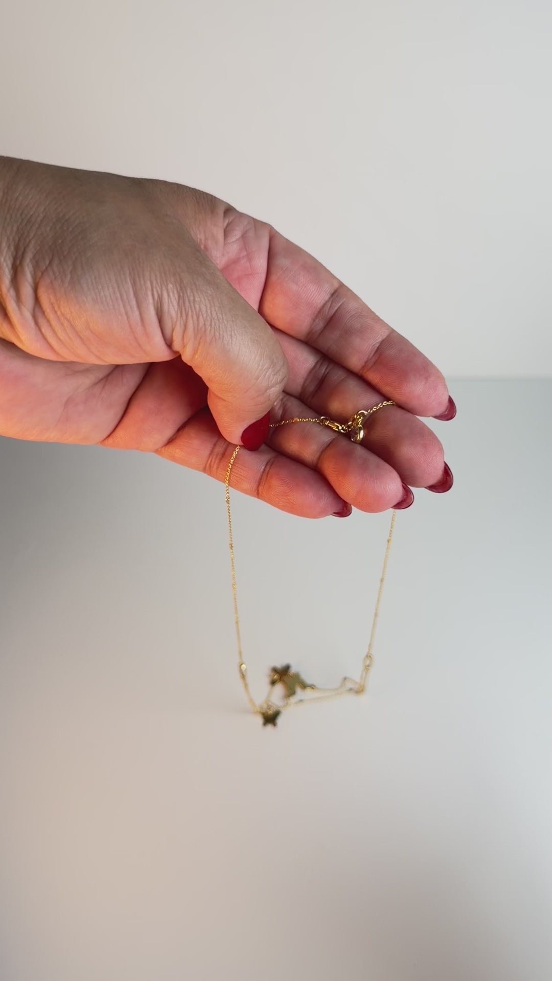 Women's 14K Gold Two-in-One Anchor & Ball Butterfly Necklace